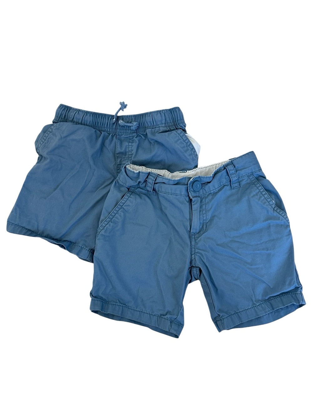 Toddler Boys Shorts Bundle 4T Cat & Jack Pull On + Chino Shorts Blue Casual